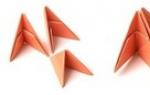 Оригами из треугольных модулей: пошаговые мастер-классы по изготовлению вазы, лебедя, совы и кошки Оригами сова из бумаги поэтапно